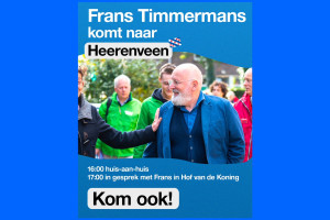 Frans Timmermans naar Heerenveen